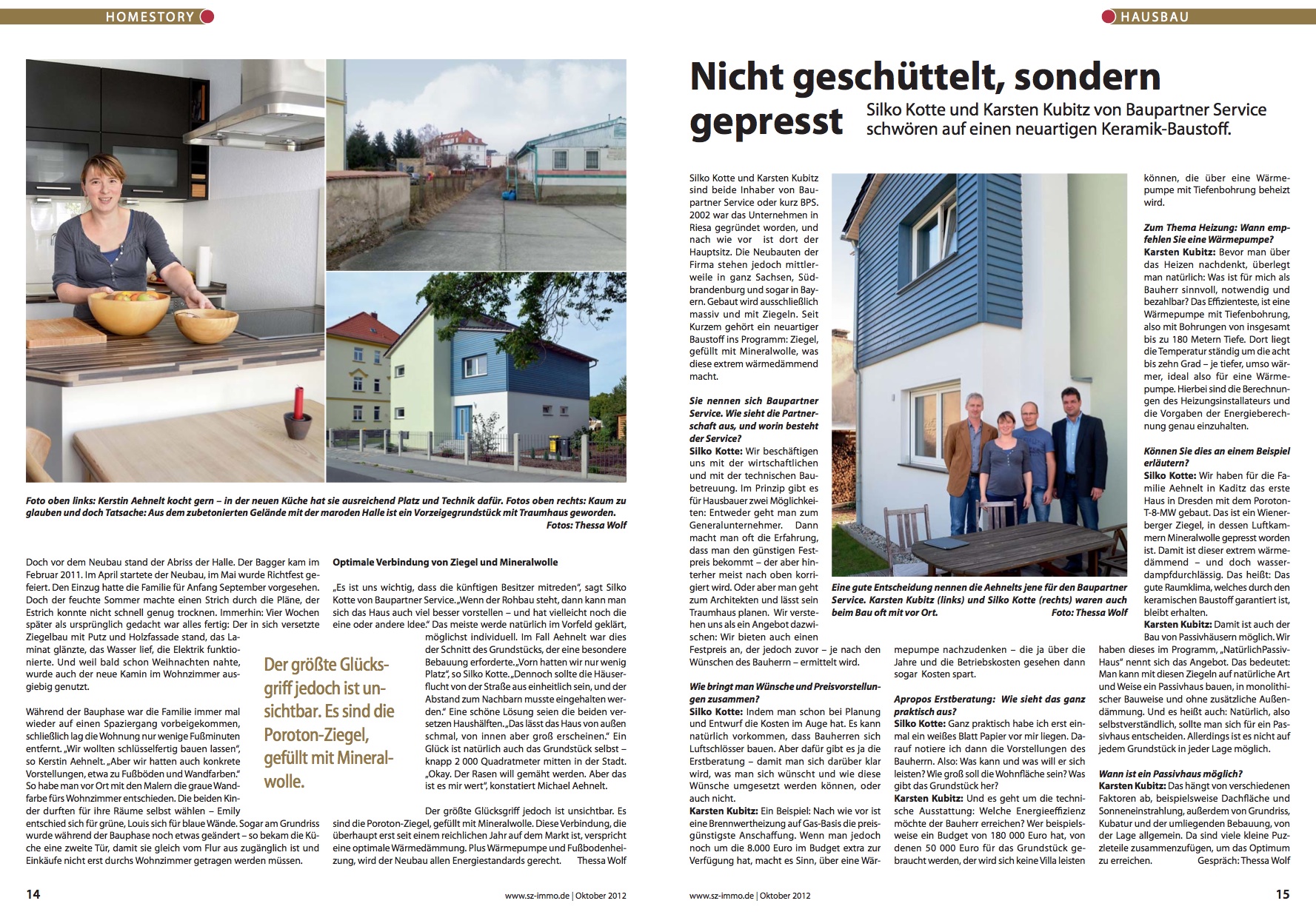HOMESTORY SZ Immo Magazin Seite 1